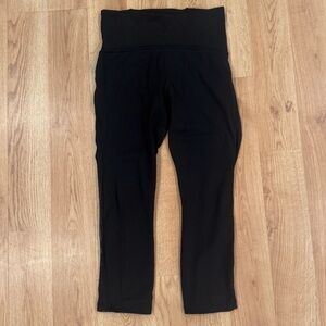 lululemon athletica Black Cropped Leggings